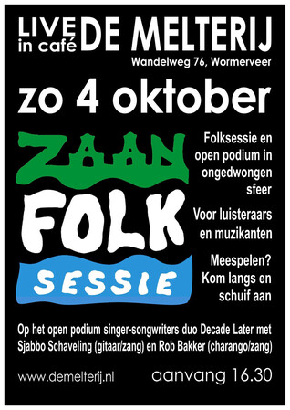 ZaanFolk Sessie 4 oktober